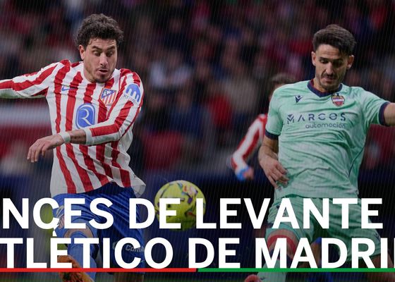 Alineaciones Levante - Atlético de Madrid: Alineación probable de Levante y Atlético de Madrid en la jornada 22 