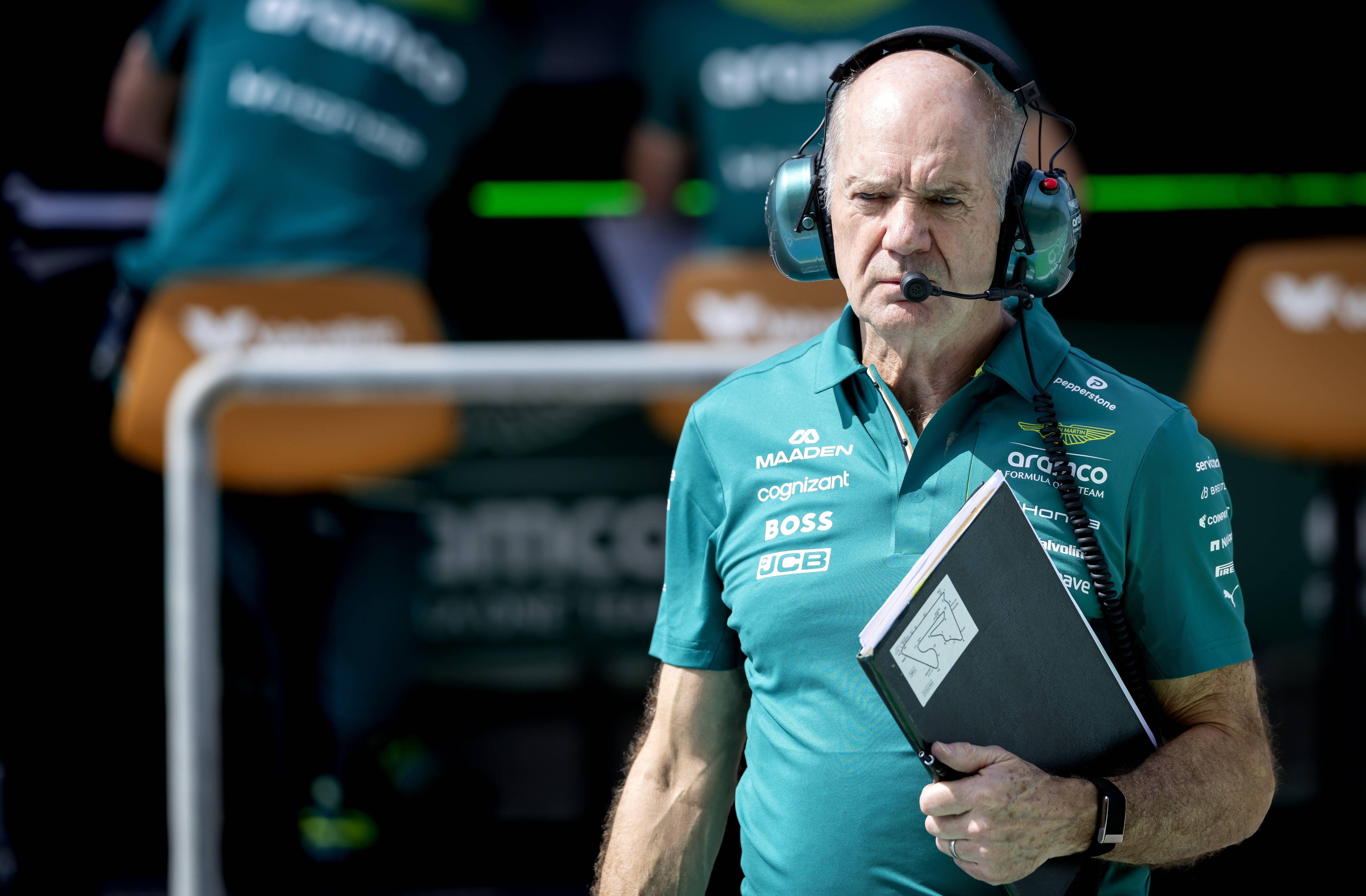 Honda culpa a Newey de los problemas del nuevo Aston Martin