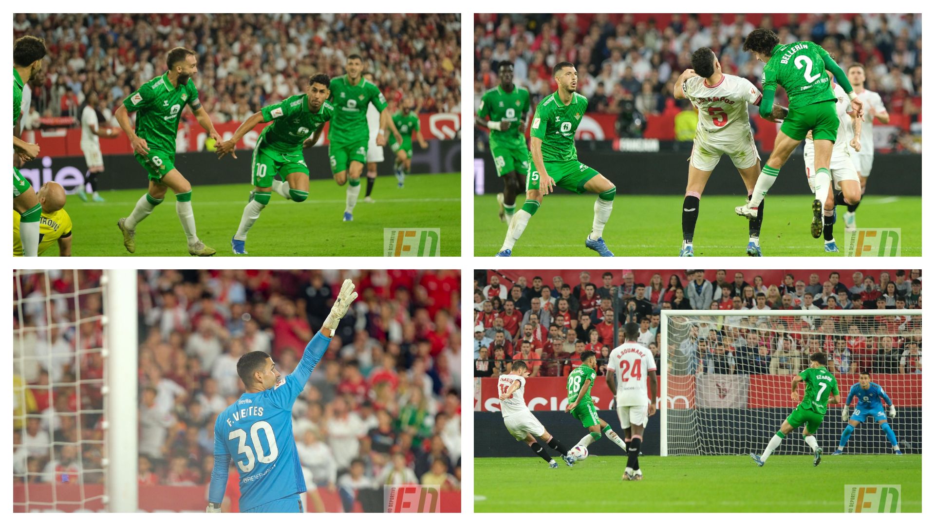 El gesto de Ayoze, el golazo de Rakitic, Fran Vieites... las mejores imágenes del Sevilla - Betis El Gran Derbi de LaLiga