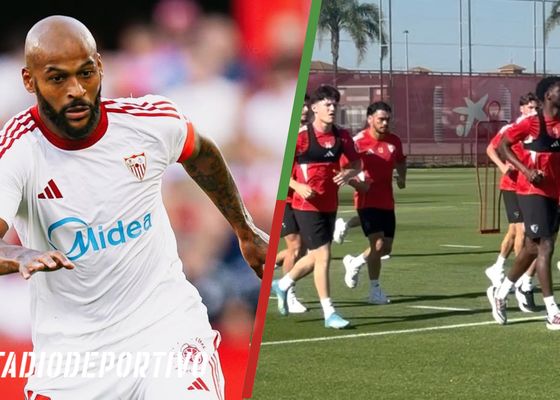 Cuatro meses después, Marcao regresa con el Sevilla con Isaac Romero presente 