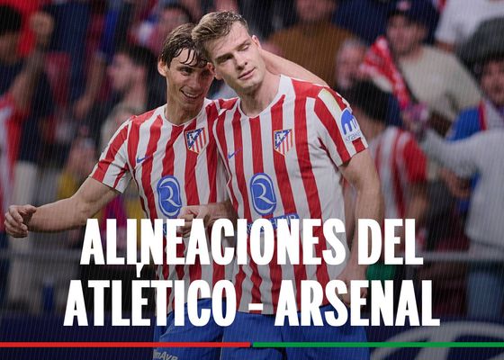 Atlético de Madrid - Arsenal: Alineaciones confirmadas, horario y dónde ver hoy en TV el partido de la UEFA Champions League