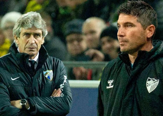 Pellegrini, muy presente en el Málaga de Funes