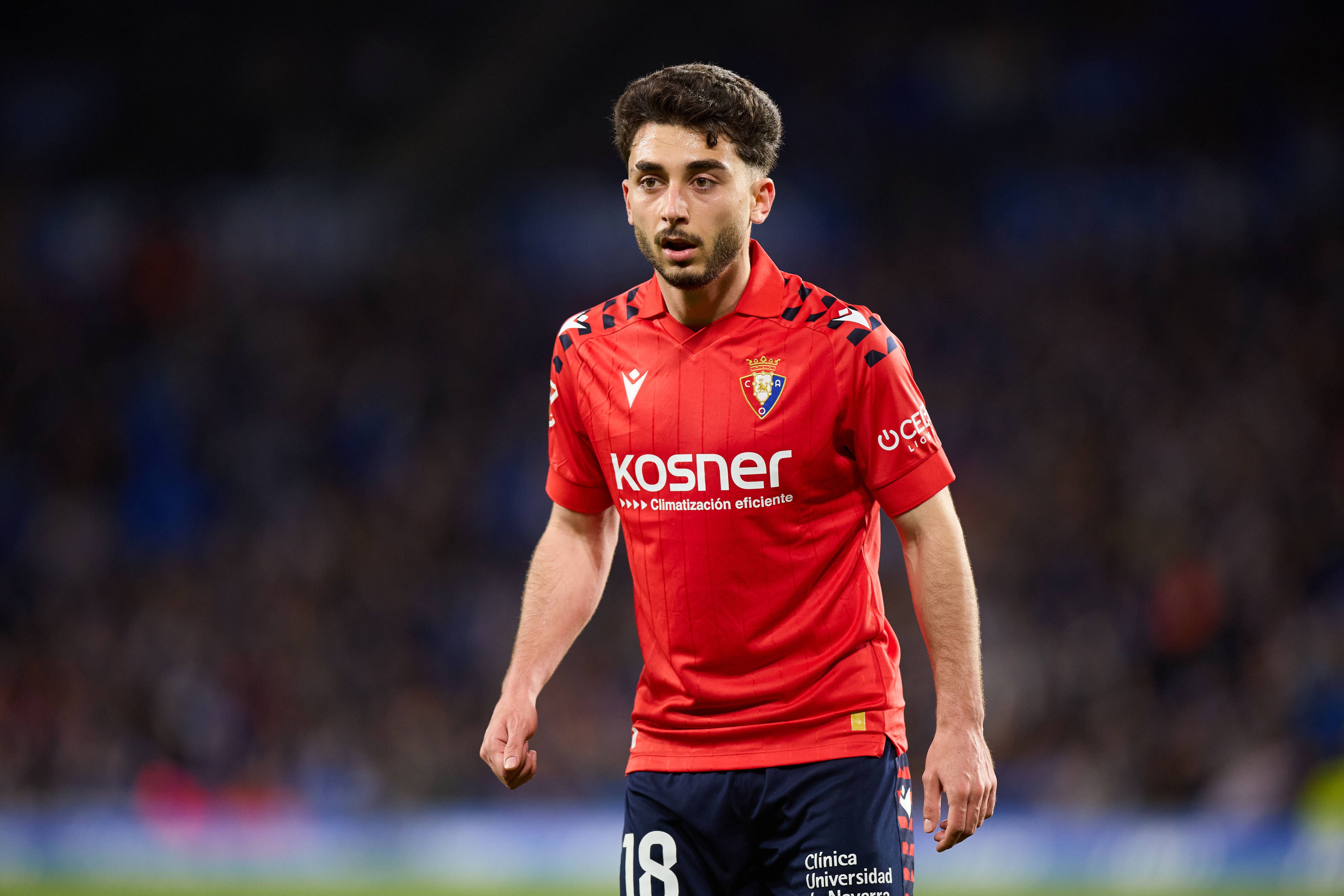 Raúl Moro, una nueva alegría en el entrenamiento de Osasuna