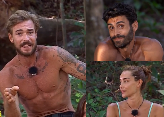 Noel, Tony y Adara, a la gresca en Supervivientes: “Se cree Brad Pitt”