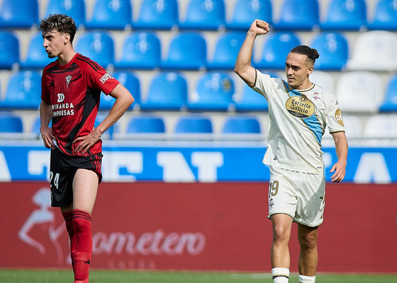 Mirandés 1-5 Deportivo: Zakaria y Luismi no tienen piedad