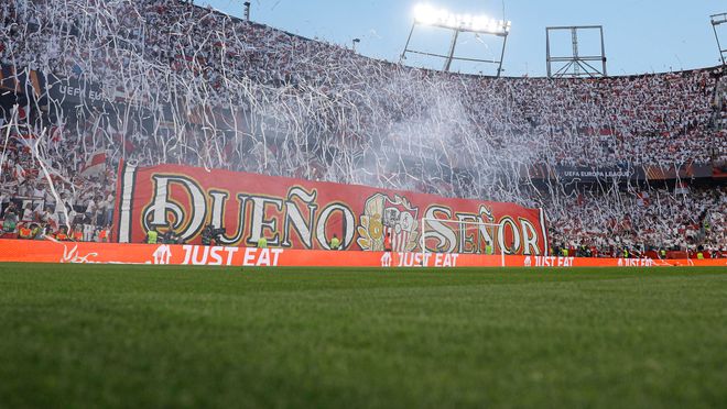 El Sánchez-Pizjuán cambia de camiseta para alentar al Sevilla: "Todos de blanco"  