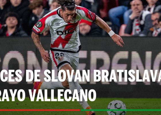 Alineaciones Slovan Bratislava - Rayo Vallecano: Alineación posible de Slovan Bratislava y Rayo Vallecano en el partido de la UEFA Conference League
