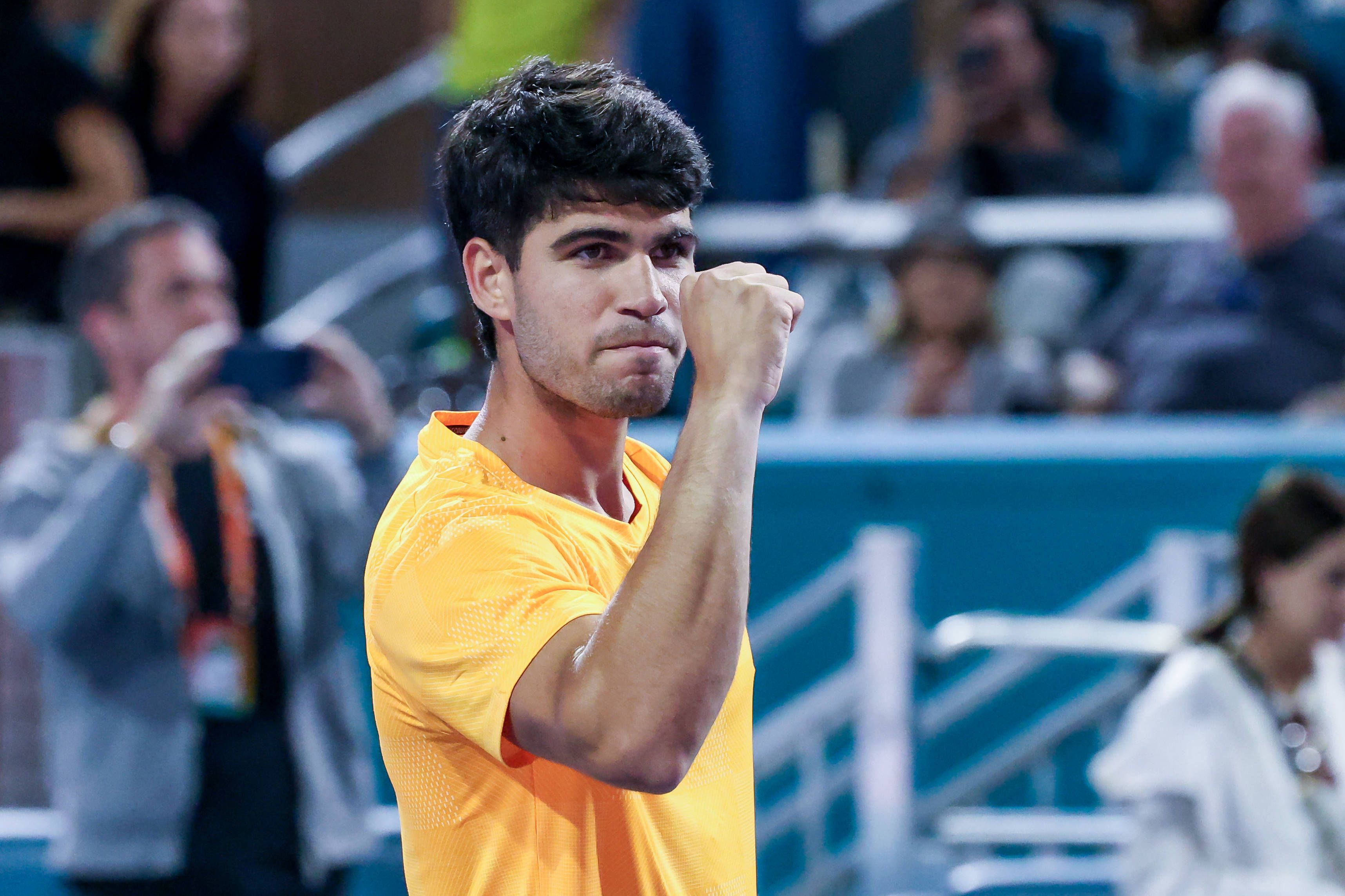 Alcaraz - Korda: Horario, canal y dónde ver en TV y online el partido debut de Carlos Alcaraz en el Miami Open