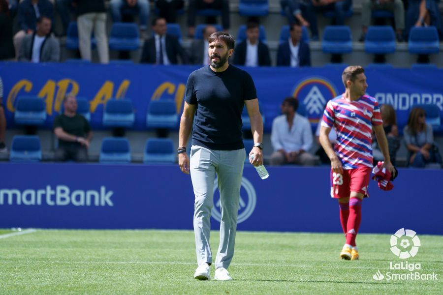 El técnico del Andorra Eder Sarabia, alaba el juego y el físico del Granada