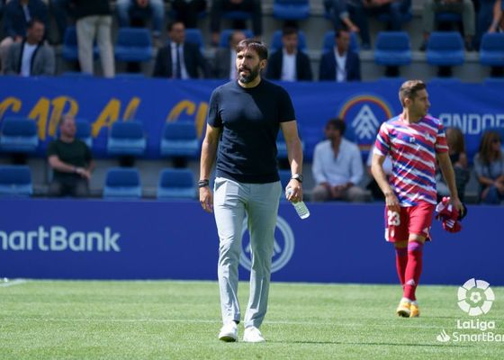 El técnico del Andorra Eder Sarabia, alaba el juego y el físico del Granada