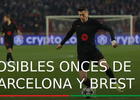 Alineaciones Barcelona - Brest: Alineación posible del Barcelona y Brest en el partido de hoy de Champions League