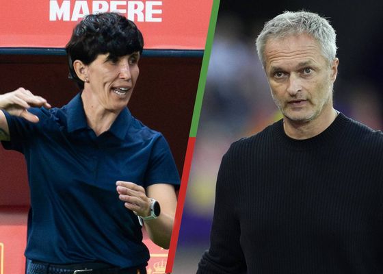 El tenso apretón de manos entre Sonia Bermúdez y Wück tras el empate en la final de la Nations League