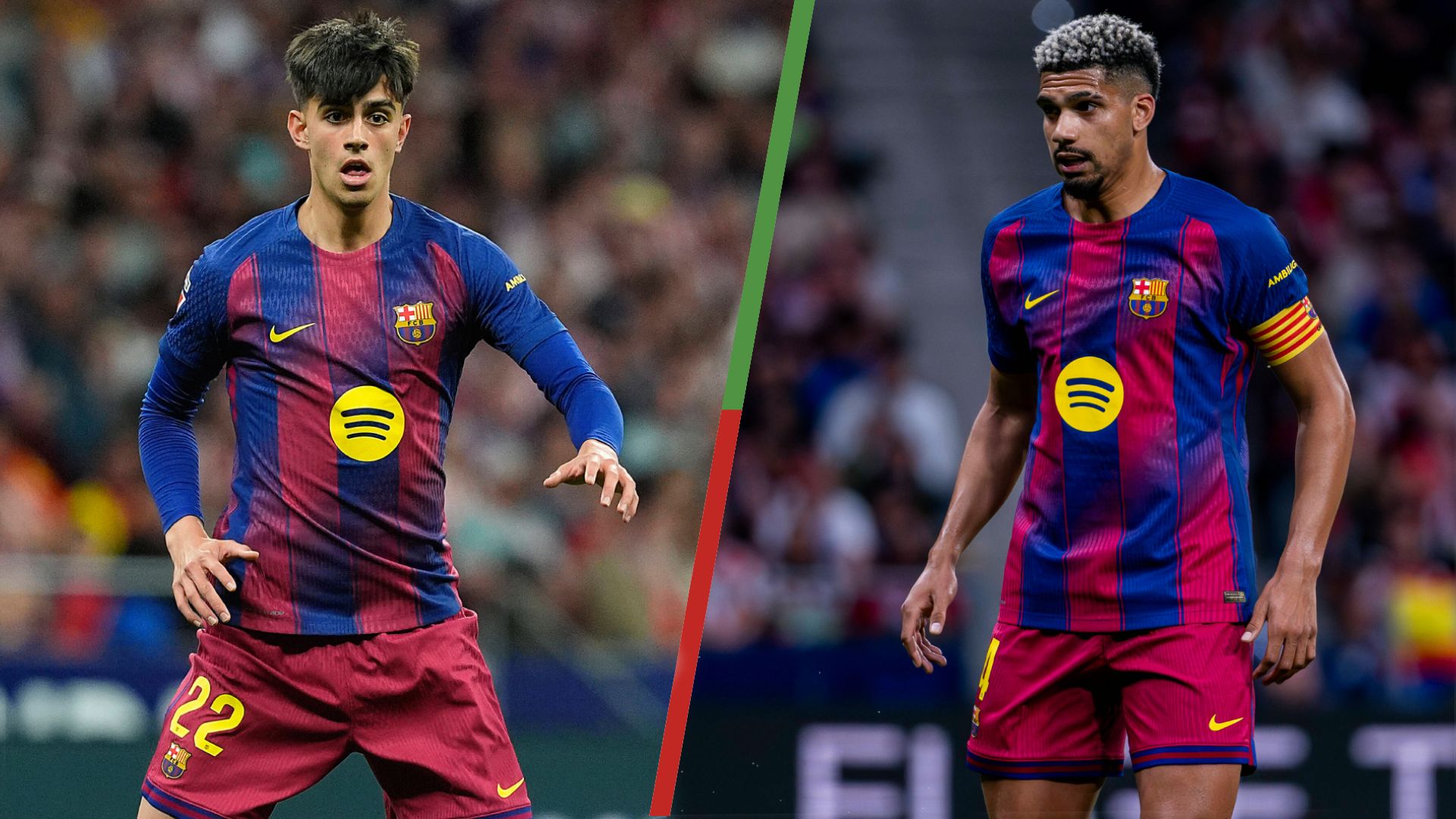 Alarma en el Barcelona con Bernal y alivio con Araújo antes de la Champions