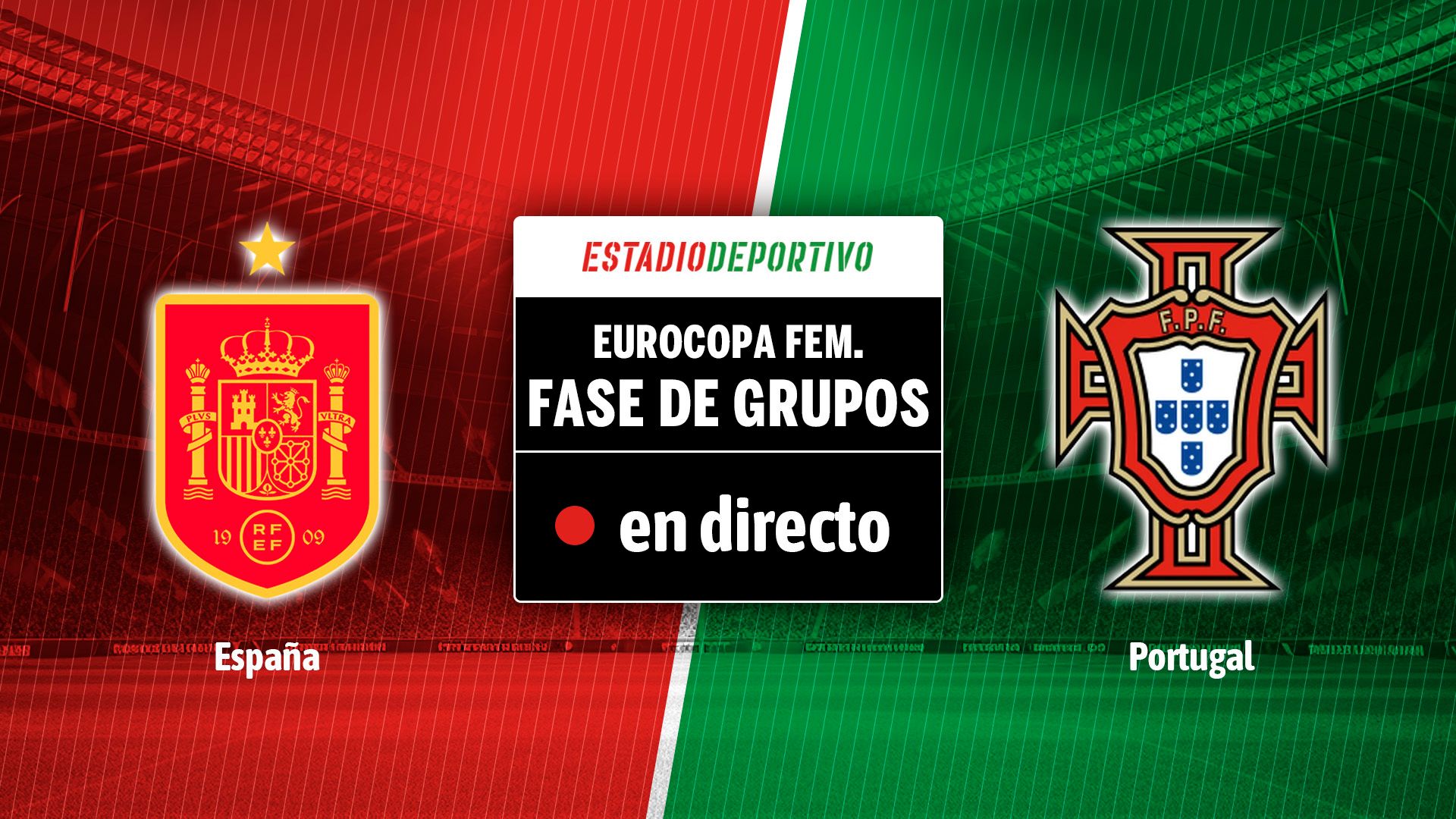 España 5 - 0 Portugal, en directo el partido de la Eurocopa femenina 2025 en vivo online