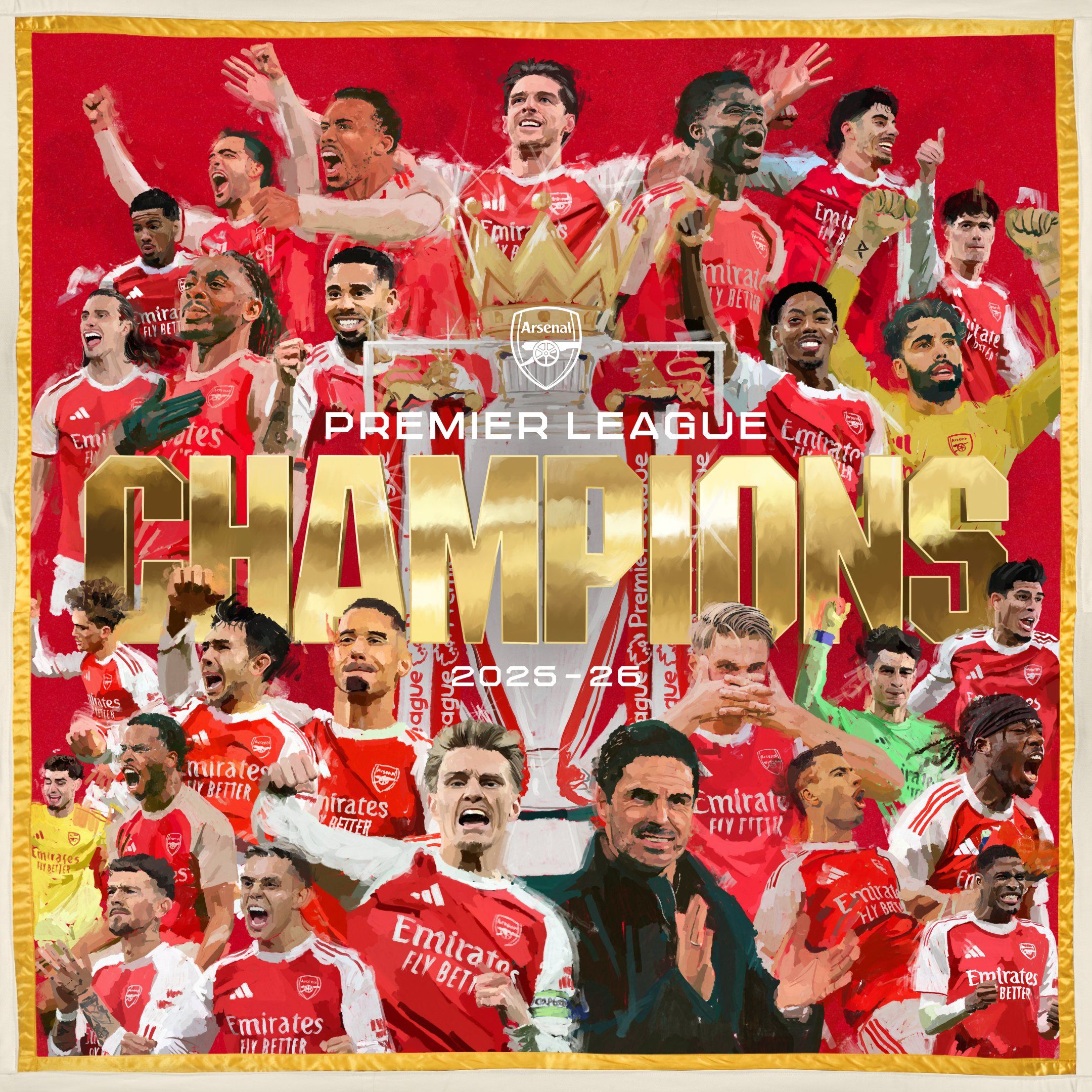 El Arsenal se proclama campeón de la Premier League tras el empate entre el Bournemouth y el Manchester City