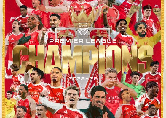 El Arsenal se proclama campeón de la Premier League tras el empate entre el Bournemouth y el Manchester City