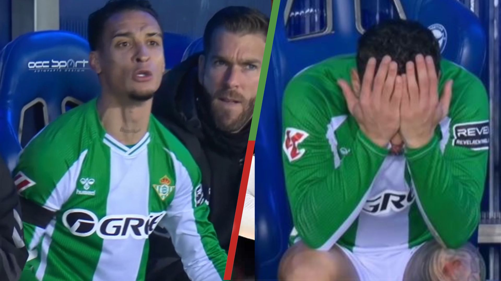 Antony aclara su iracundo enfado en el Alavés - Betis: "Nunca le he faltado el respeto al club"