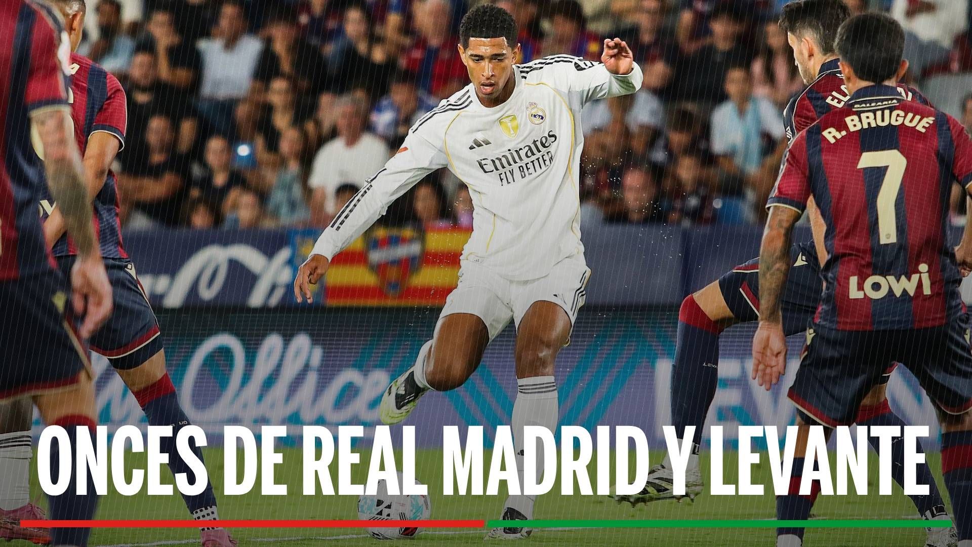 Alineaciones Real Madrid - Levante: Alineación confirmada de Real Madrid y Levante en la jornada 20 de LaLiga