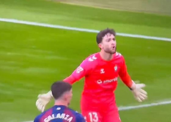 Magunagoitia, portero del Eibar, desata la locura marcando en el descuento