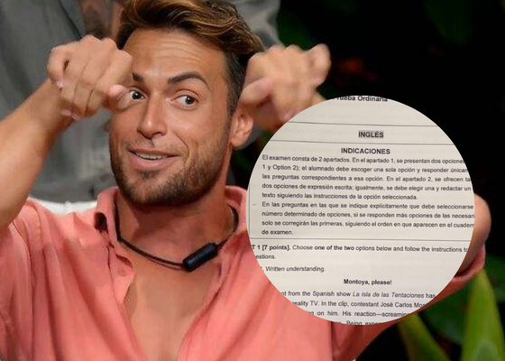 Montoya se cuela en el examen de inglés de la PAU