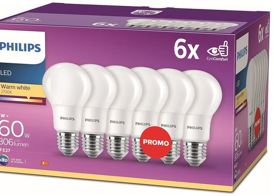 Consigue este pack de 6 bombillas LED Philips a mitad de precio