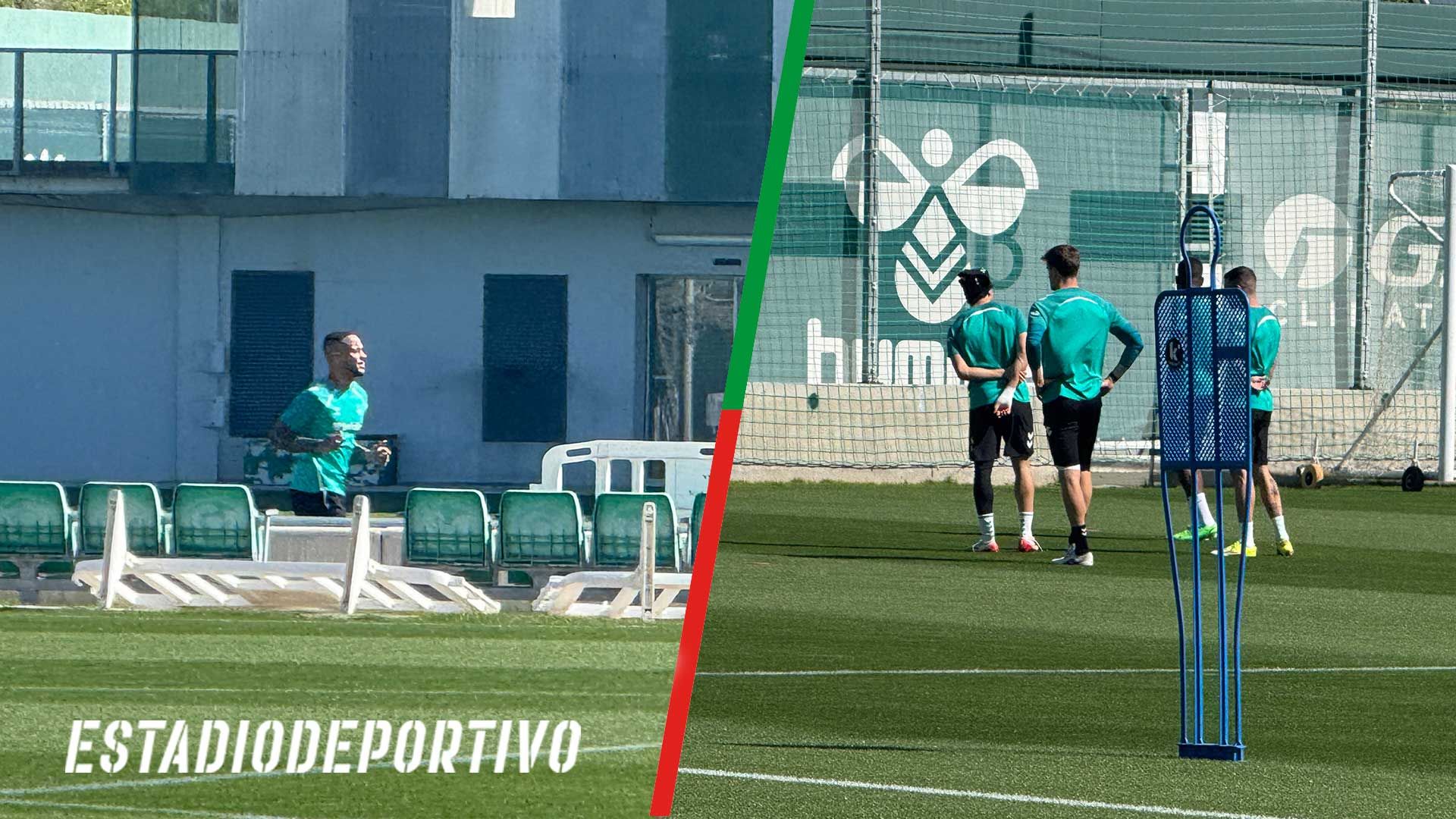 Natan se ejercita en solitario en una nueva sesión con Diego Llorente
