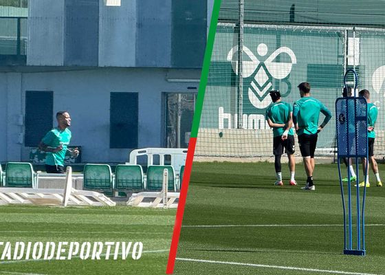 Natan se ejercita en solitario en una nueva sesión con Diego Llorente
