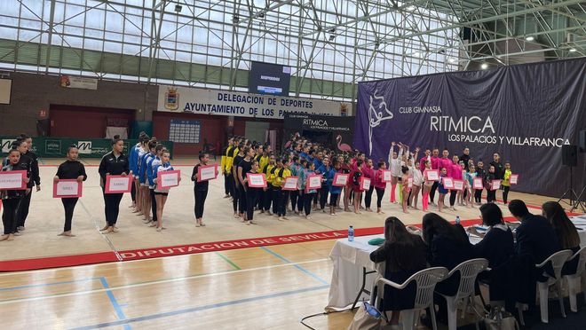 Carmona, lista para el debut de conjuntos promoción de gimnasia rítmica