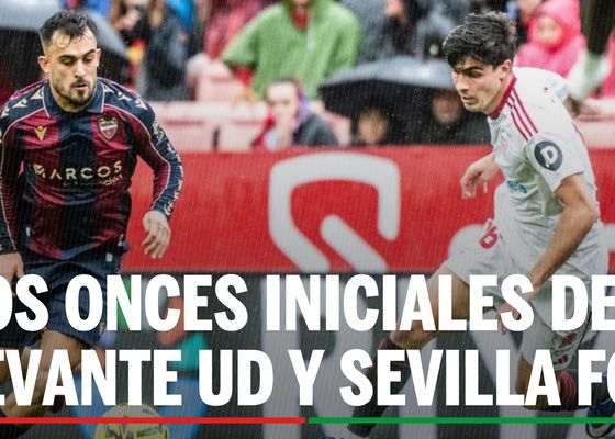 Levante - Sevilla: Alineación confirmada de Levante UD y Sevilla FC en la jornada 33ª de LaLiga EA Sports