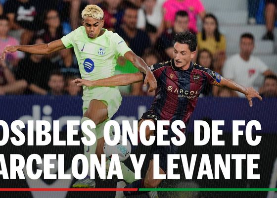 Alineaciones FC Barcelona - Levante: alineación titular de Barcelona y Levante en la jornada 25 de LaLiga EA Sports