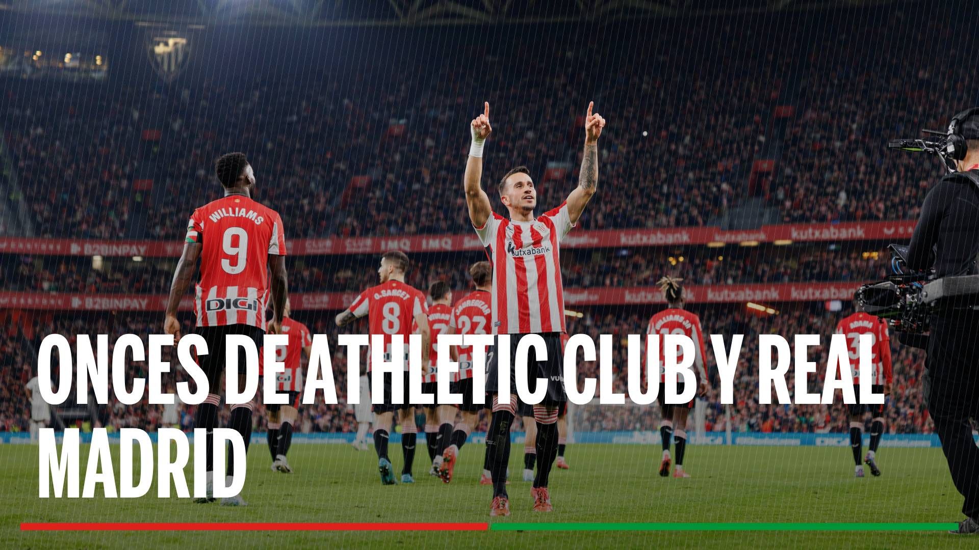 Alineaciones Athletic Club - Real Madrid: Alineación confirmada de Athletic Club y Real Madrid en la jornada 19 de LaLiga