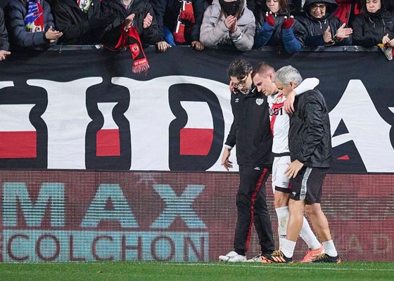 Drama en el Rayo Vallecano: De Frutos, lesionado y entre lágrimas