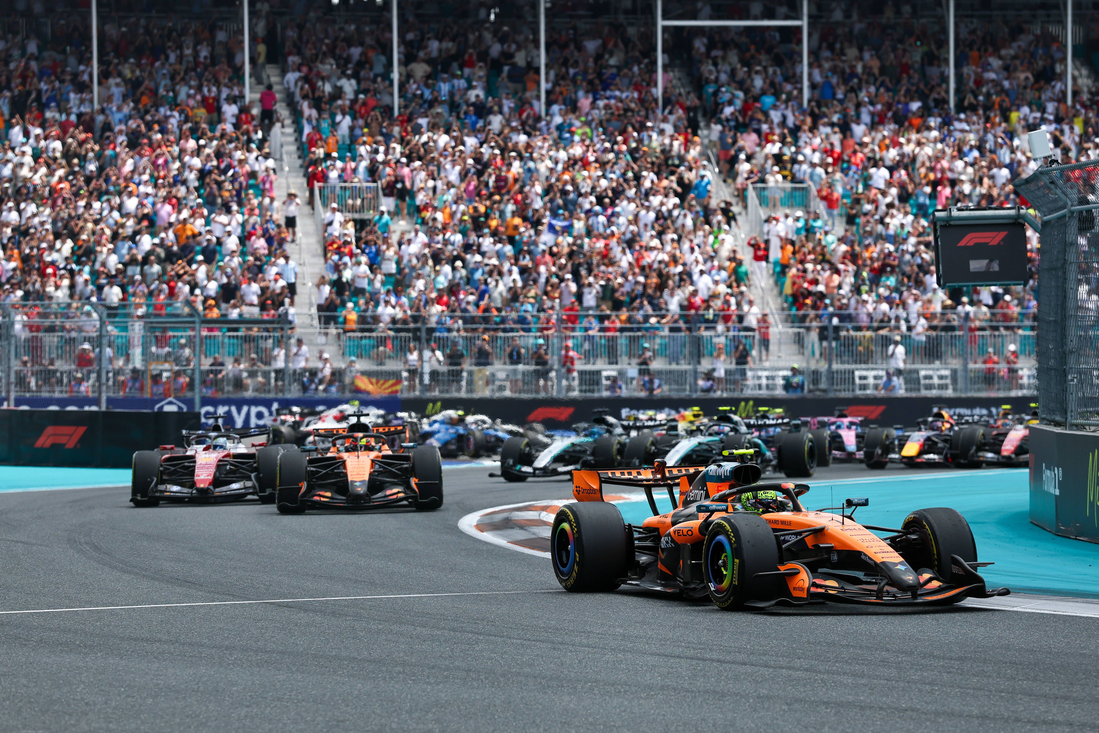 La lluvia cambia la hora del Gran Premio de Miami de F1
