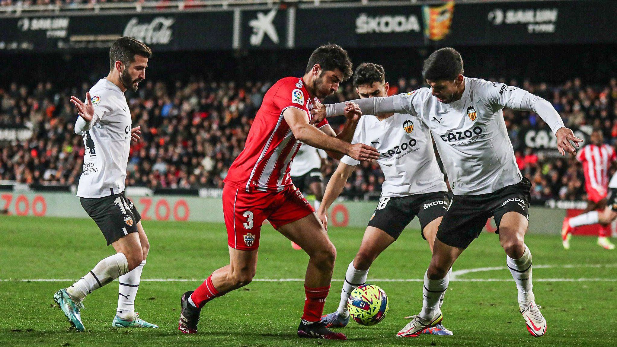 Valencia - Almería: horario, canal y dónde ver por TV y online hoy la jornada 23 de LaLiga EA Sports