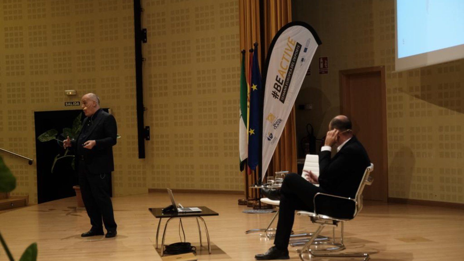 La UPO recibe a Javier Tebas para una conferencia con sus estudiantes