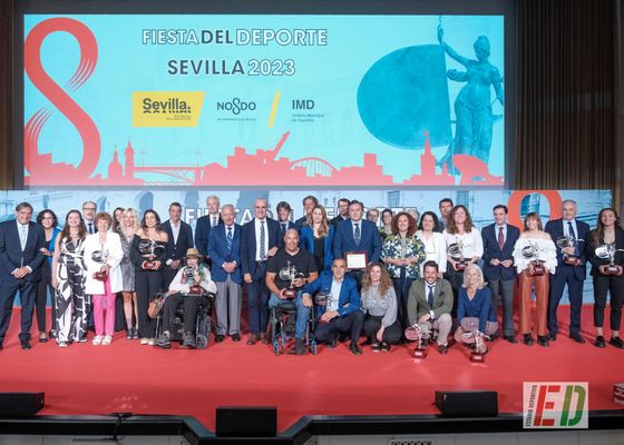 Maribel Pérez y Tano García de la Borbolla, mejores deportistas del año en una Fiesta del Deporte que premió al Betis
