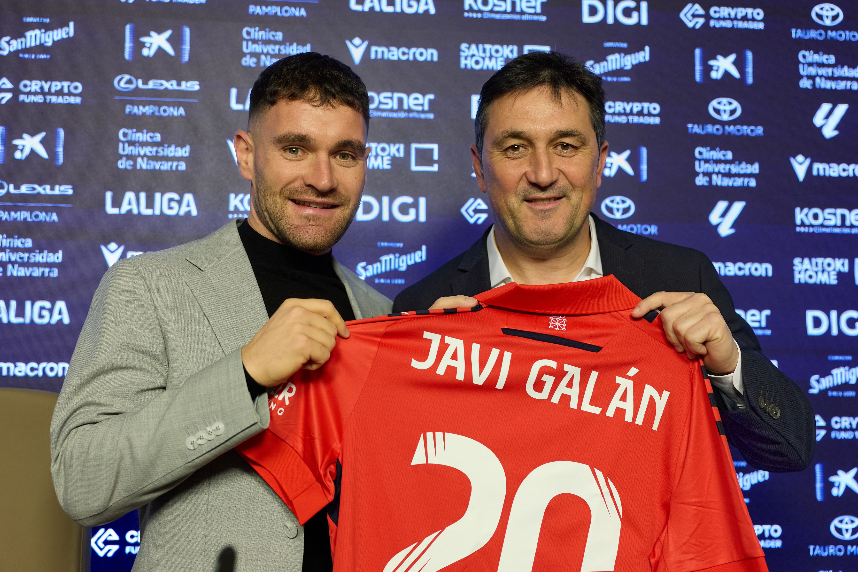 Javi Galán en su presentación: "Estoy donde quiero estar, Osasuna va mucho con mi identidad"