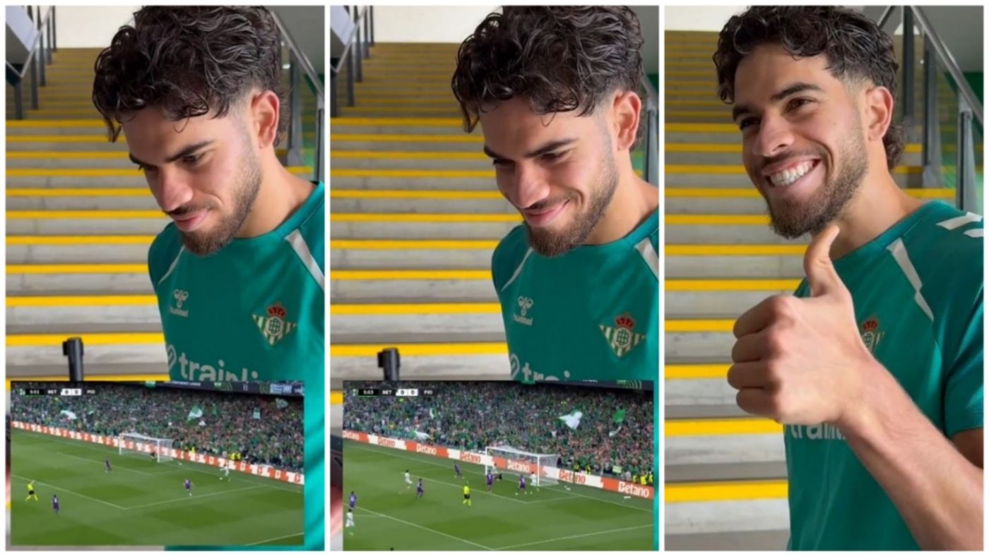 Efeméride agridulce en el Betis: así reacciona Abde al ver su 'gol fantasma'
