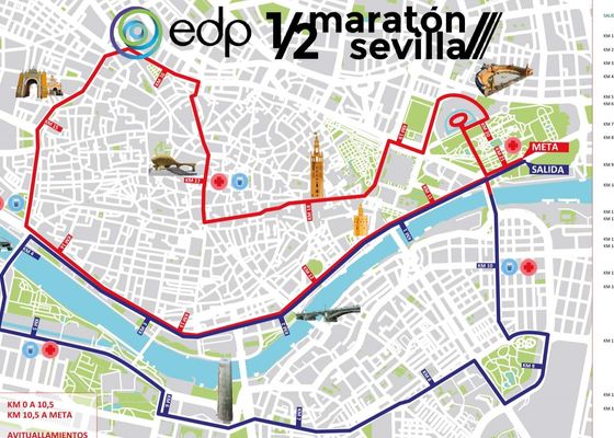 El Ayuntamiento diseña un plan especial con motivo del EDP Medio Maratón de Sevilla