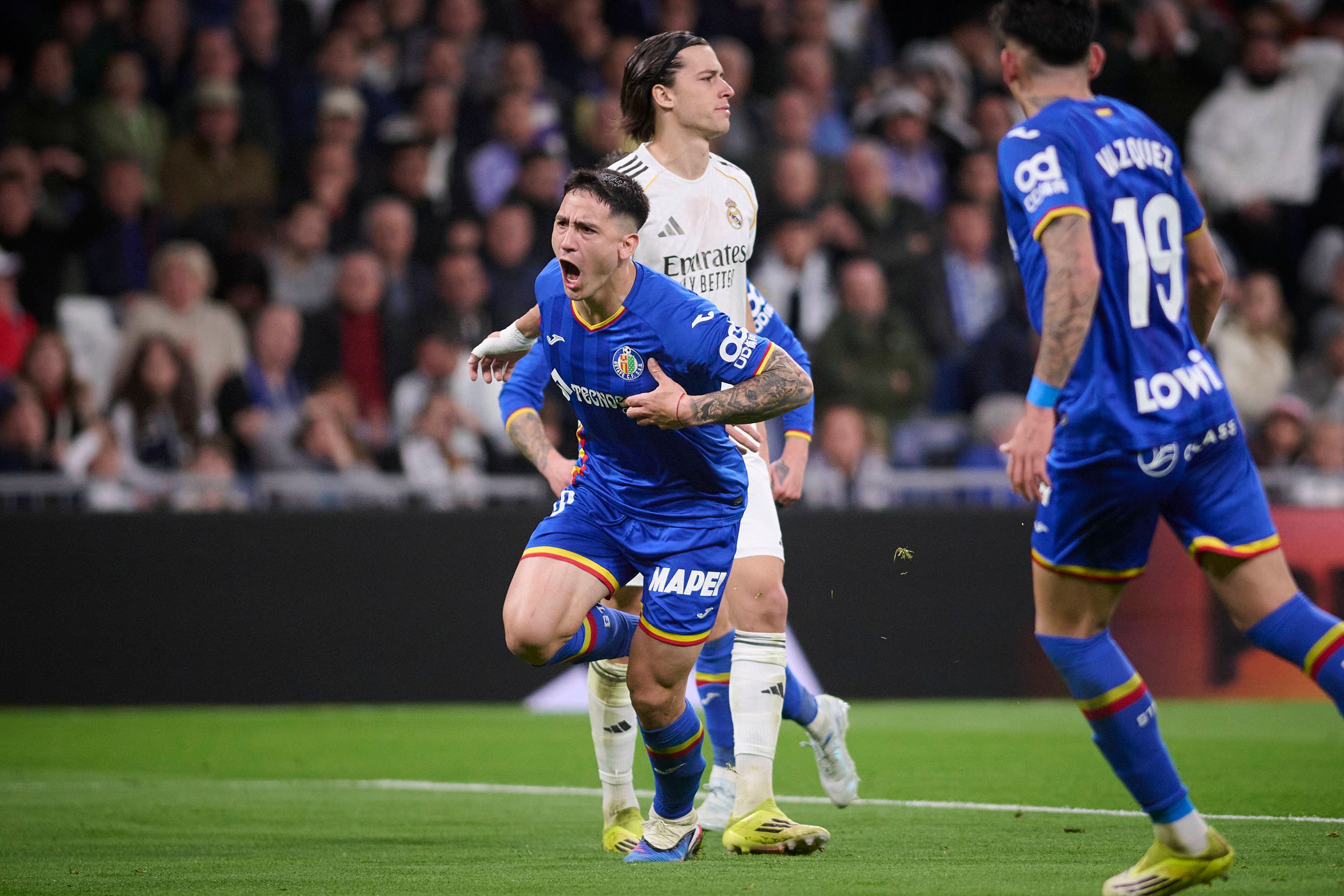 Real Madrid 0-1 Getafe: Satriano silencia el Bernabéu y complica el título a los blancos