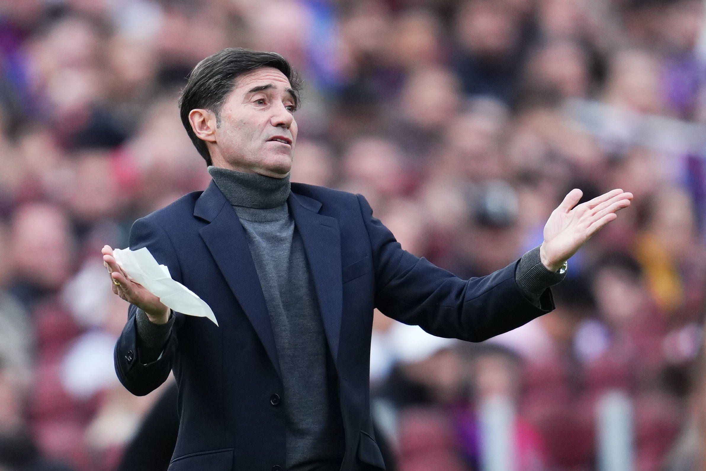 Marcelino lamenta los errores: “El 3-1 nos hizo mucho daño, debimos defender mejor”