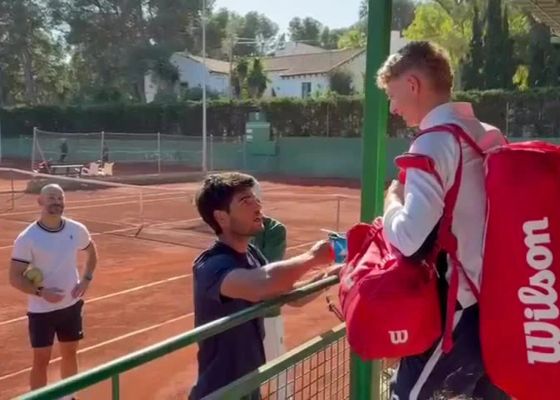 Alcaraz se pone a punto para Montecarlo con Landaluce