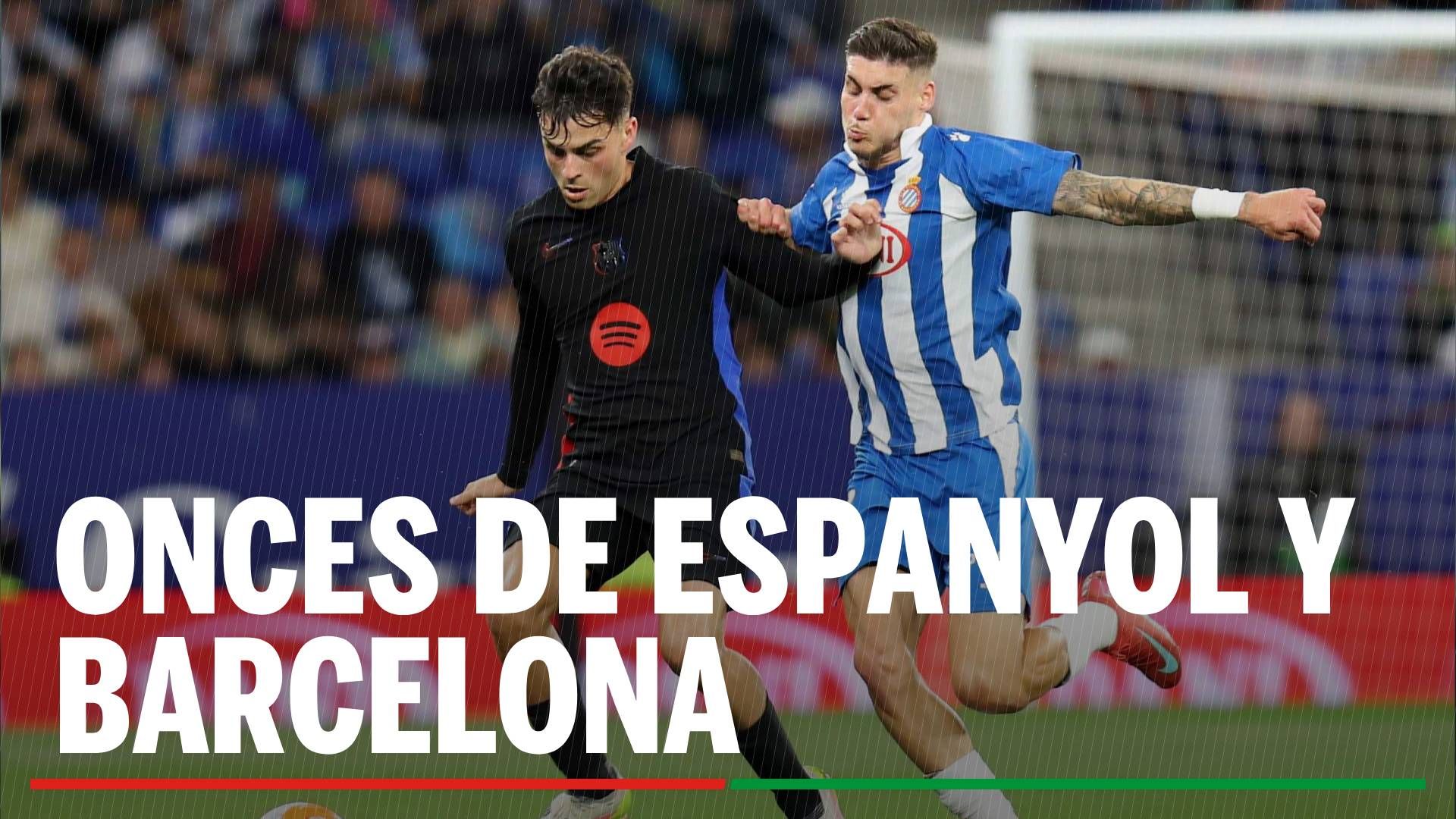 Alineaciones Espanyol - Barcelona: Alineación de Espanyol y Barcelona en el partido de la jornada 18 de LaLiga