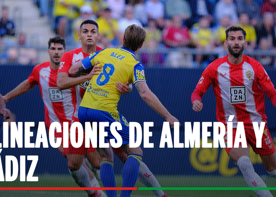 Alineaciones Almería - Cádiz: alineaciones posibles del Almería y el Cádiz en el partido de LaLiga Hypermotion