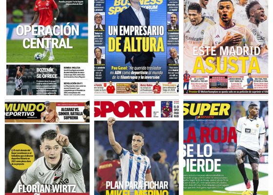 El nuevo Madrid galáctico, Merino y Wirtz al Barcelona, la Eurocopa… así vienen las portadas de este viernes 7 de junio