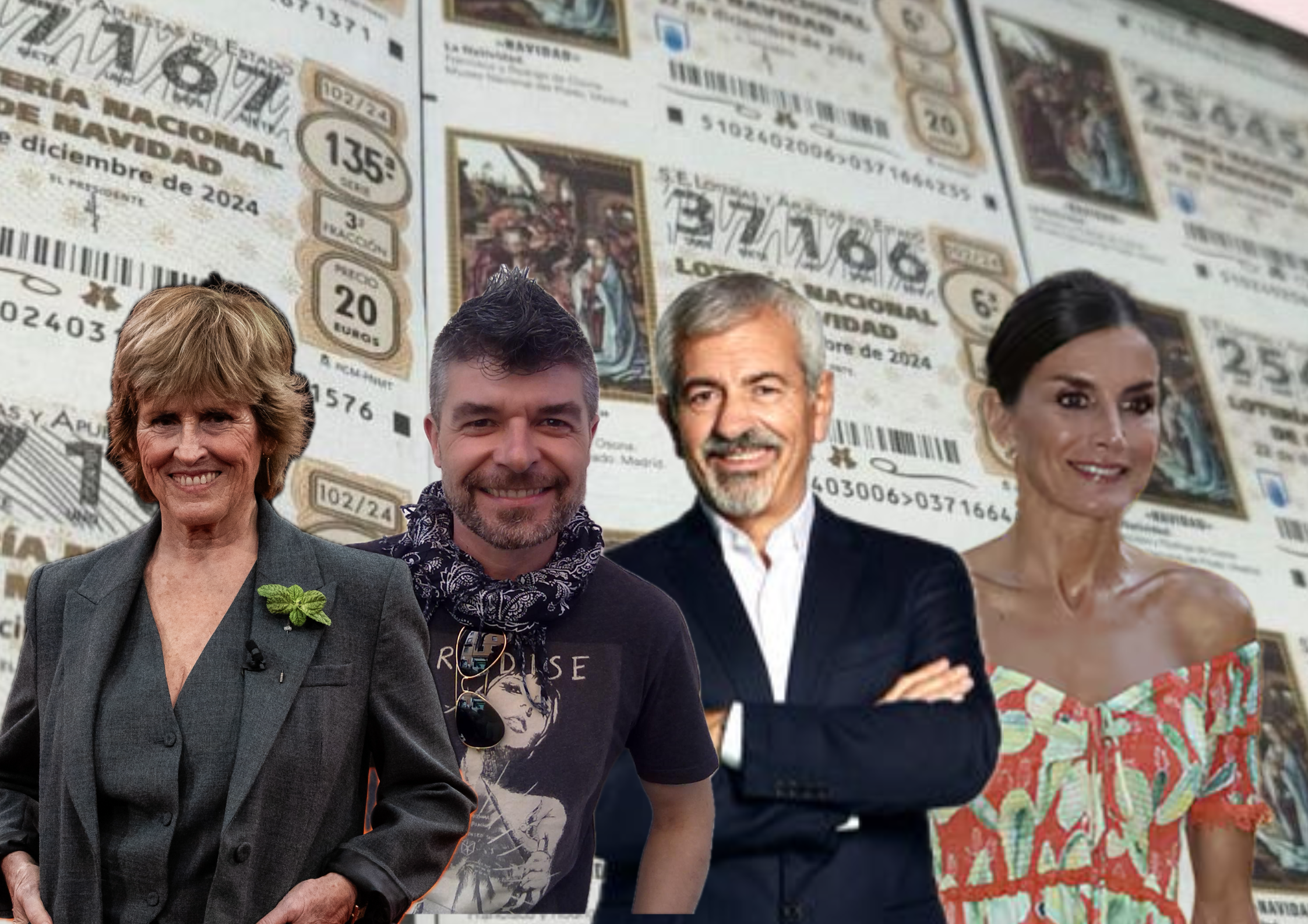 Los famosos que han ganado la Lotería de Navidad: de la reina Letizia a Carmen Lomana