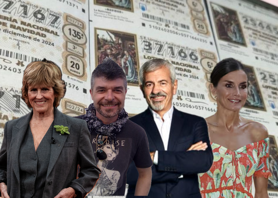 Los famosos que han ganado la Lotería de Navidad: de la reina Letizia a Carmen Lomana