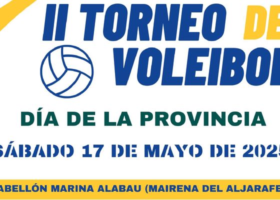 El sábado 17 de mayo se celebrará el II Torneo de Voleibol “Día de la Provincia”