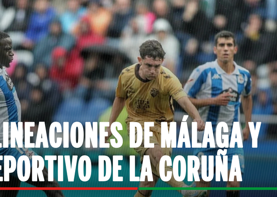 Málaga - Deportivo de La Coruña: posibles alineaciones y dónde ver en TV y online el partido de la jornada 9 de LaLiga Hypermotion