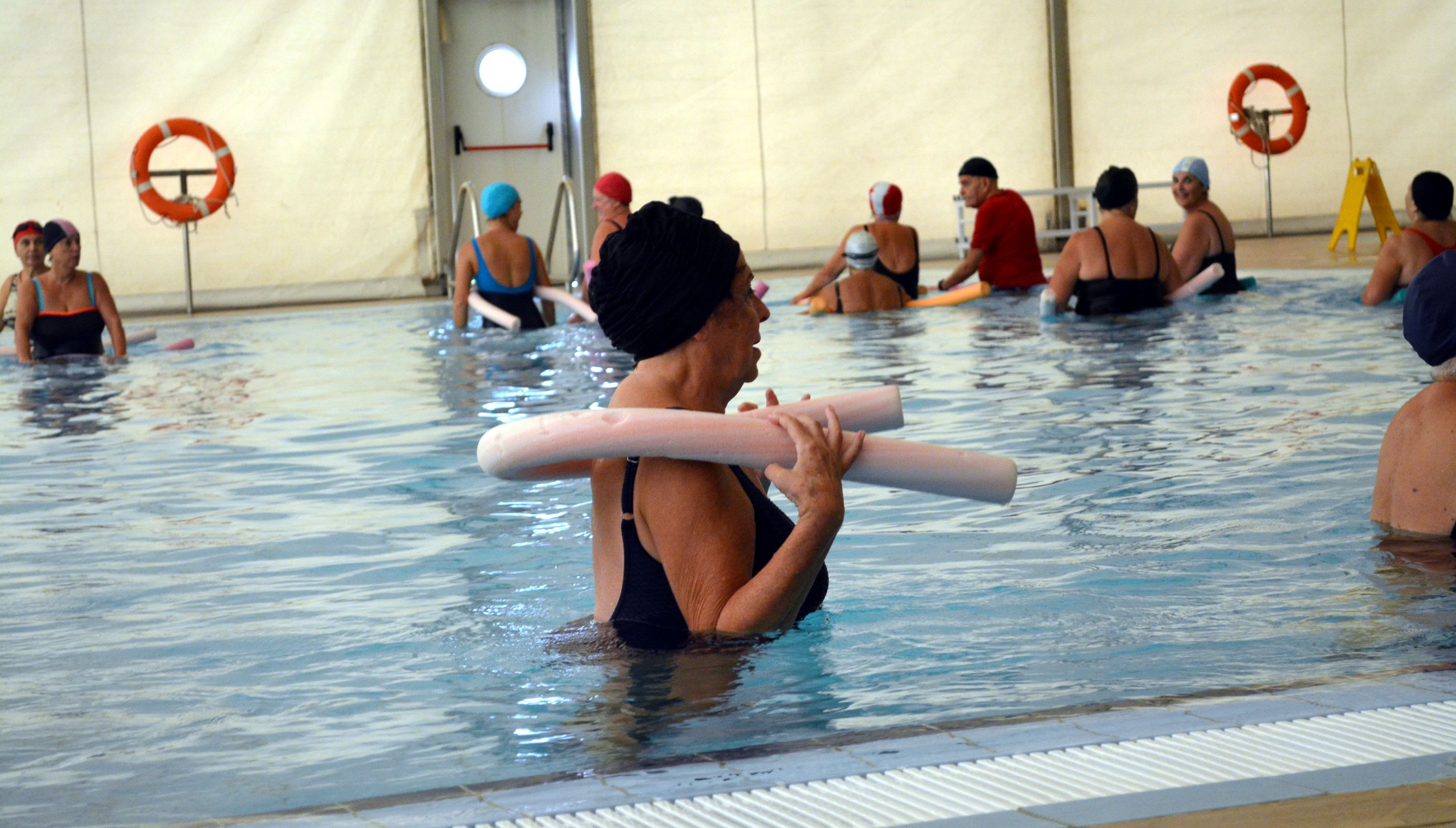 La piscina, lugar de entrenamiento